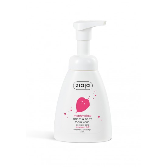 delicious skin care - ziaja - cosmetics - Marshmallow Hand & body foam wash 250ml COSMETICS